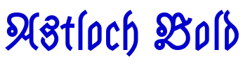 Astloch Bold шрифт